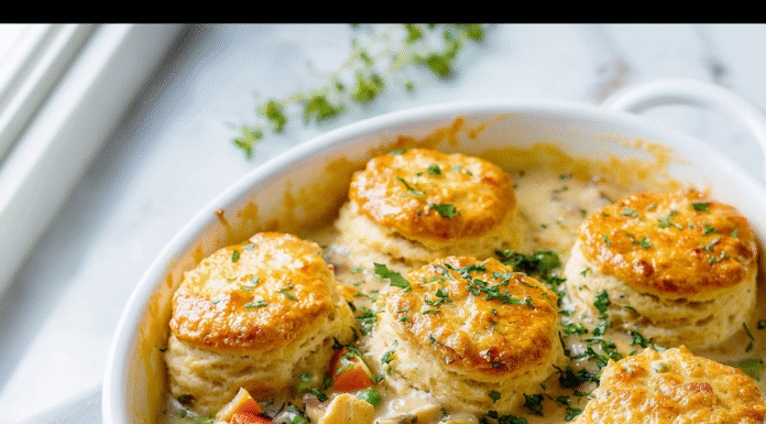 Cozy Chicken Pot Pie with Biscuits Recipe to Savor