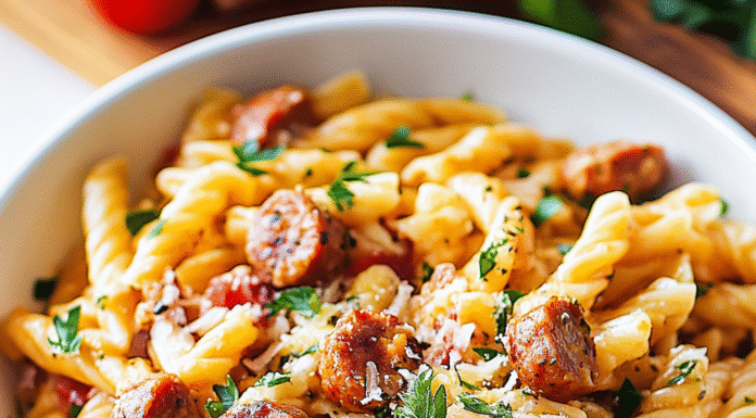 Spicy Cajun Pasta with Sausage – A Flavorful Delight!