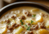 Irresistible Cheesy Hamburger Potato Soup Recipe