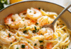 Indulge in Creamy Shrimp Pasta: A Cozy Dinner Delight