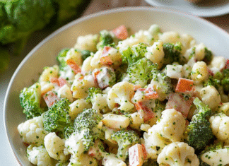 Elevate Your Meal with Broccoli Cauliflower Salad Recipe