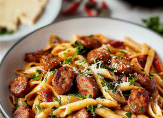 Spicy Cajun Pasta with Sausage: A Flavorful Delight