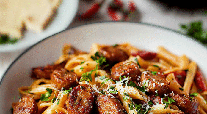 Spicy Cajun Pasta with Sausage: A Flavorful Delight