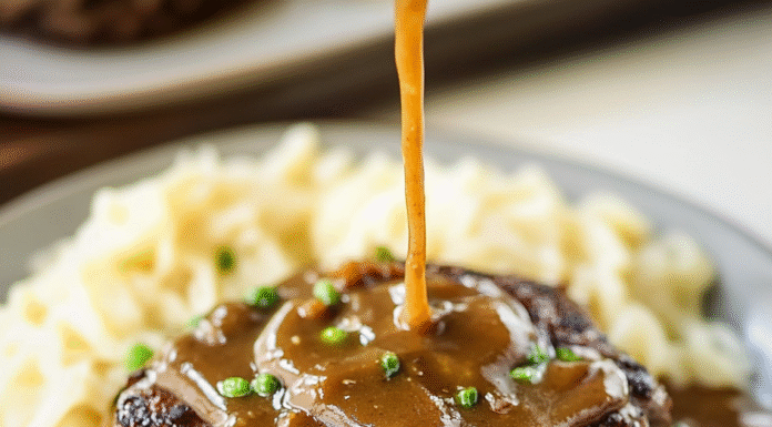 Savory Hamburger Steak with Brown Gravy Recipe Delight