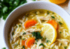 Cozy Lemon Chicken Orzo Soup Recipe for Comforting Nights