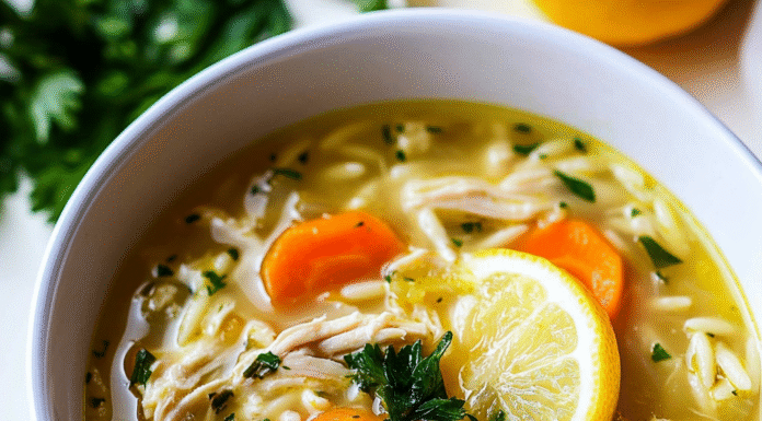 Cozy Lemon Chicken Orzo Soup Recipe for Comforting Nights