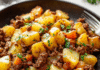 Savory Potatoes and Ground Beef: A Cozy Comfort Dish