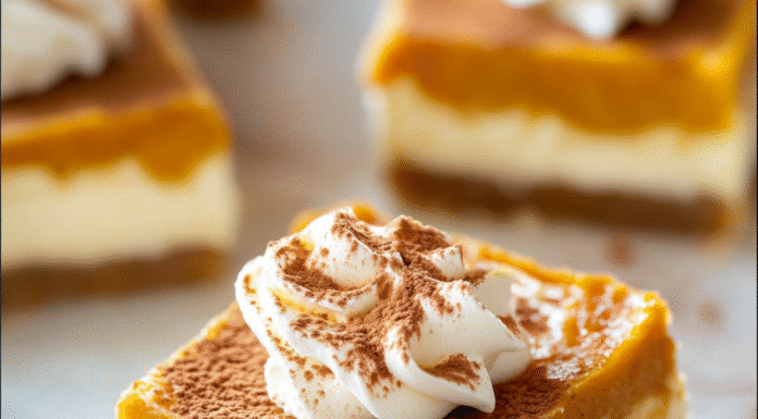 Irresistible Pumpkin Cheesecake Bars: Autumn’s Sweet Delight