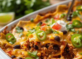 Irresistible Taco Bake Casserole with Tortillas Recipe