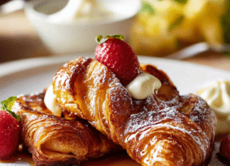 Indulge in Croissant French Toast: A Breakfast Delight