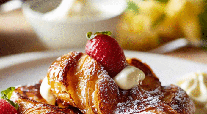 Indulge in Croissant French Toast: A Breakfast Delight