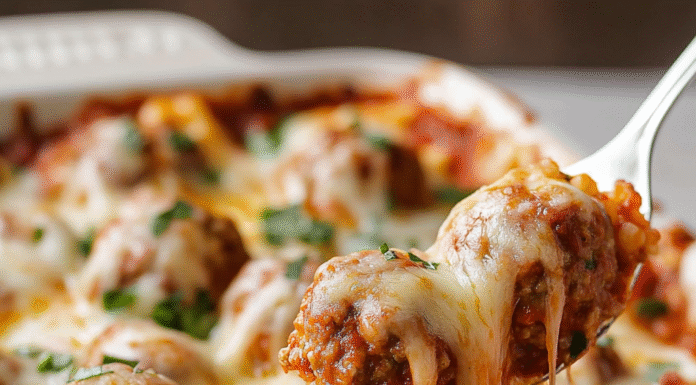 Ultimate Dump and Bake Meatball Casserole Recipe