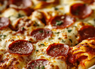 Delicious Pizza Casserole: A Cheesy Flavor Explosion