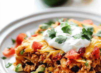 Irresistible Burrito Casserole: Cheesy Comfort Delight