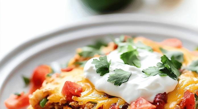 Irresistible Burrito Casserole: Cheesy Comfort Delight