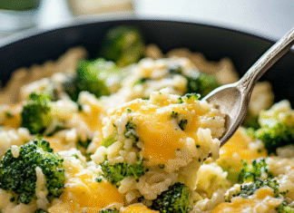Irresistible Cheesy Broccoli Rice: A Family Favorite Dish
