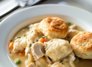 Comforting Chicken and Dumplings with Biscuits Recipe
