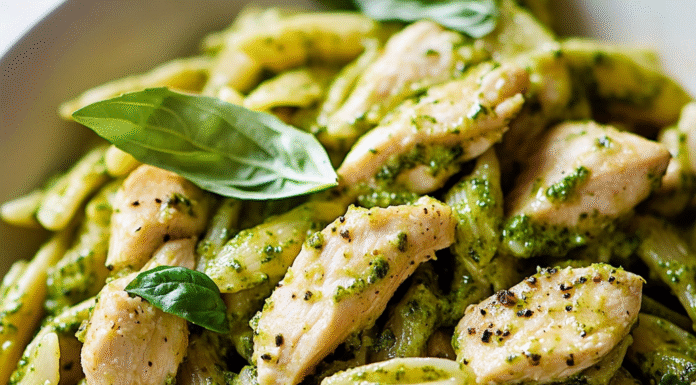 Irresistible Chicken Pesto Pasta: A Flavorful Delight