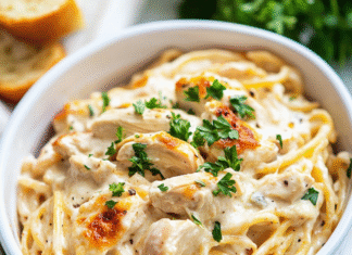 Easy Chicken Tetrazzini: A Creamy Comfort Dish Delight