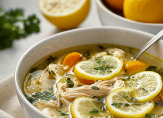 Comforting Lemon Chicken Soup Recipe for Chilly Days