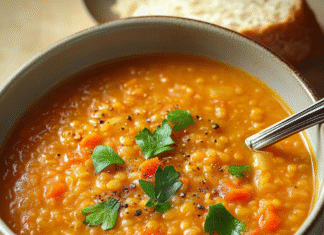 Cozy Red Lentil Soup: A Comforting Bowl of Goodness