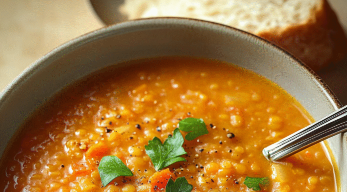 Cozy Red Lentil Soup: A Comforting Bowl of Goodness