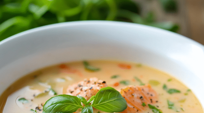 Indulge in Creamy Salmon Soup: A Cozy Delight