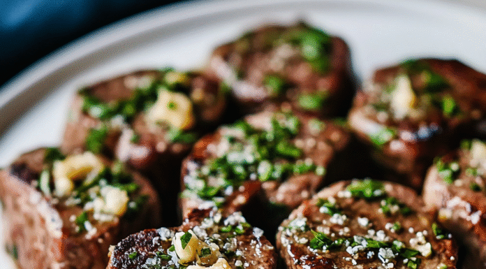 Irresistible Steak Bites with Garlic Butter Recipe