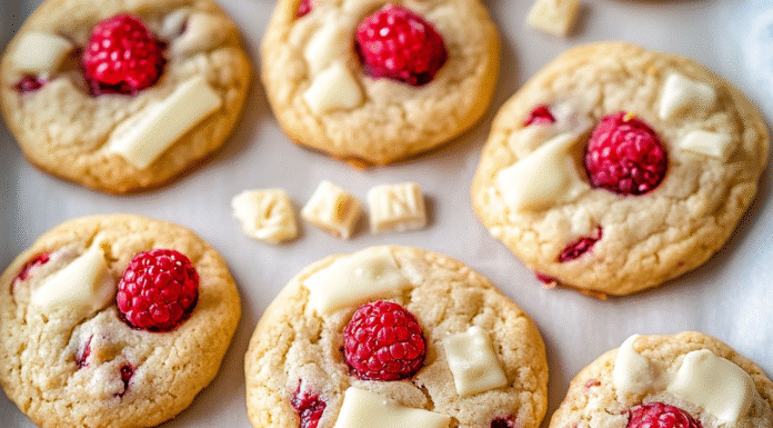Irresistible White Chocolate Raspberry Cookies Recipe