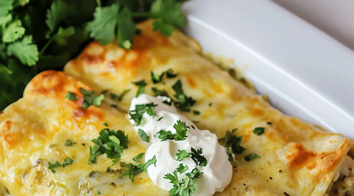 Irresistible Green Chili Chicken Enchiladas Recipe