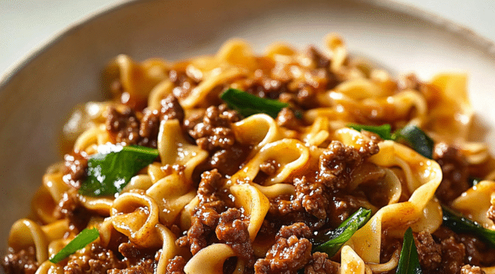 Cozy Ground Beef and Noodles: A 30-Minute Recipe Delight