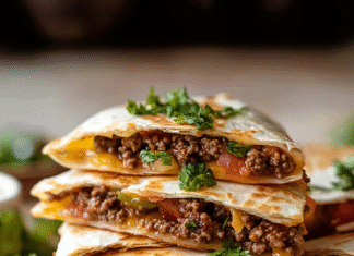Savory Ground Beef Quesadillas: Quick & Easy Recipe