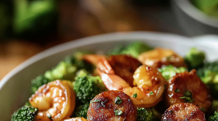 Irresistible Honey Garlic Shrimp Sausage & Broccoli Recipe