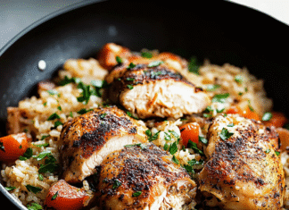 Comforting One Pan Chicken and Rice Recipe for Cozy Nights