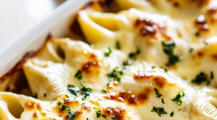 Creamy Chicken Alfredo Stuffed Shells Recipe Delight