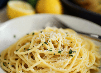 Zesty Lemon Garlic Pasta Recipe – A Flavorful Delight