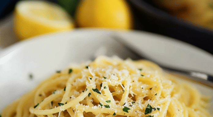 Zesty Lemon Garlic Pasta Recipe – A Flavorful Delight