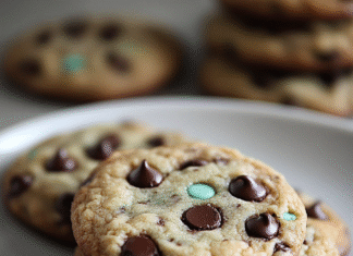 Irresistible Mint Chocolate Chip Cookies Recipe Delight
