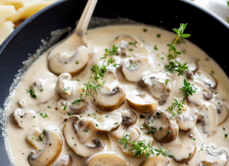 Creamy Mushroom Cream Sauce Recipe for Cozy Nights