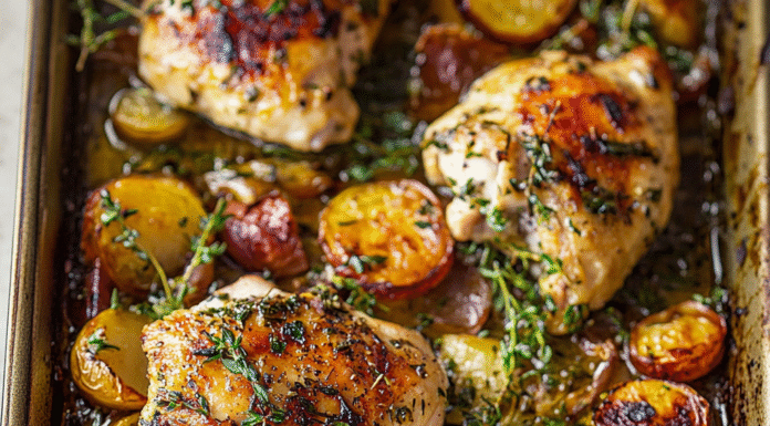 Irresistible Sheet Pan Chicken with Veggies Delight