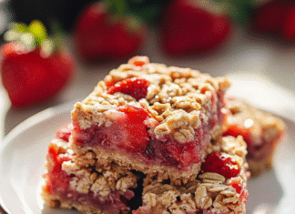 Irresistible Strawberry Oatmeal Bars Recipe – Easy & Delicious